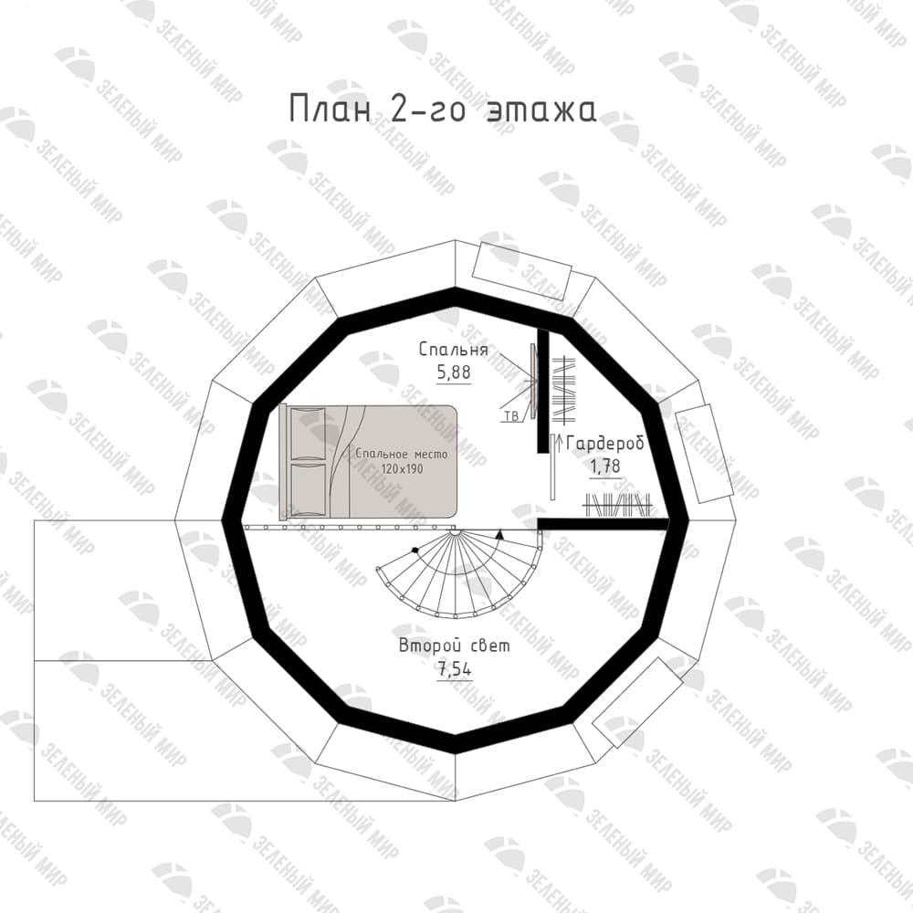 Каркас купольного дома D6H под ключ | Зеленый Мир